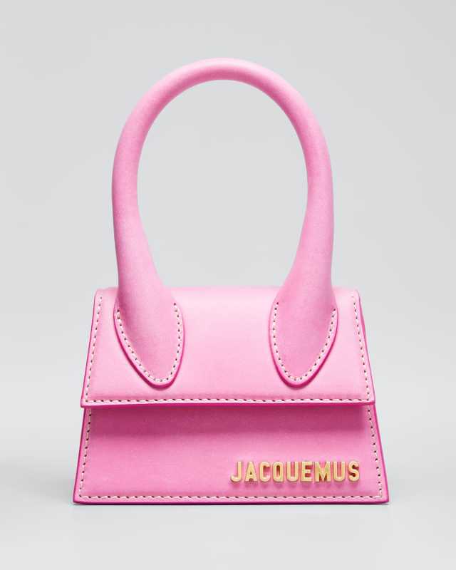 Le Chiquito Leather Top-Handle Bag, Pink